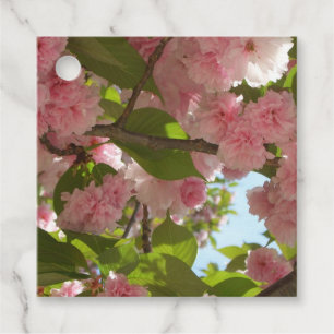 Double Blossoming Cherry Tree III Spring Floral Favour Tags