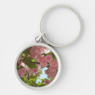 Double Blossoming Cherry Tree III Spring Floral Keychain
