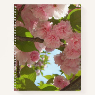 Double Blossoming Cherry Tree III Spring Floral Notebook