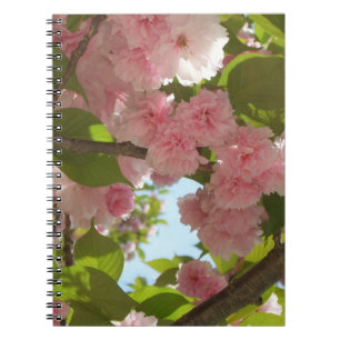 Double Blossoming Cherry Tree III Spring Floral Notebook