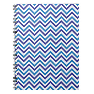 Double Blue Chevron Notebook