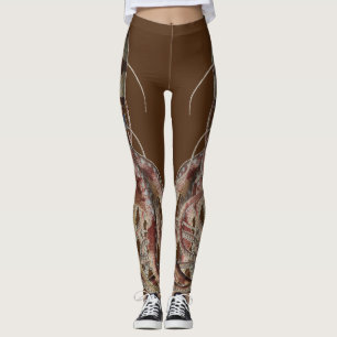 Double Blue Ring Octopus - Side-facing Leggings