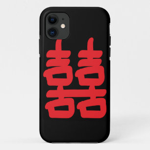Double bonheur en Coque rouge