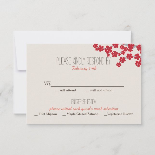 Double Bonheur Faire-part de mariage chinois - RSV (Devant)