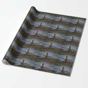 Double breasted cormorant  wrapping paper
