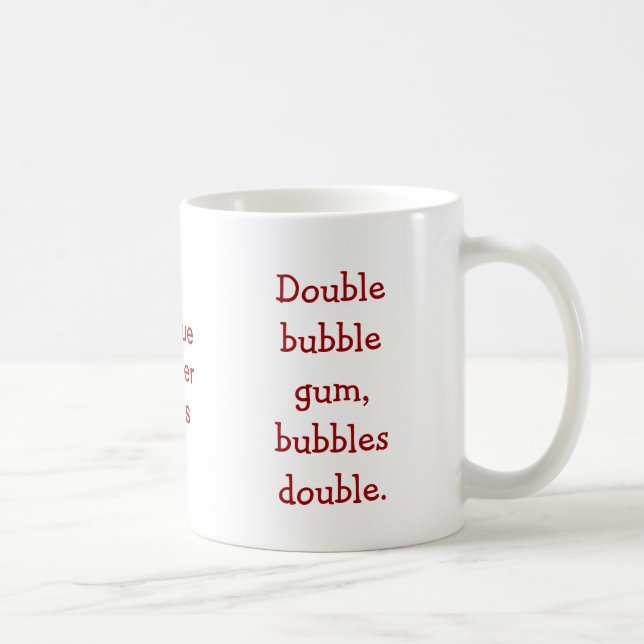 Double Buble Gum Tongue Tourner Mug (Droite)