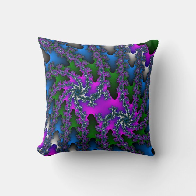 Double Burst Throw Pillow (Front)