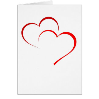Double carte de coeur