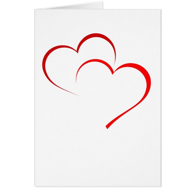Double carte de coeur (Devant)