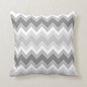 Double coussin gris de Chevron