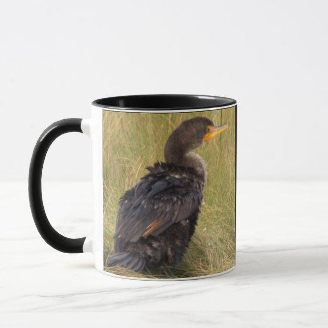 Double-crested Cormorant Bird Mug (Gauche)