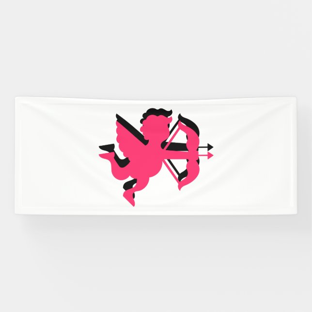 Double Cupid Valentine's Day 2.5x6 Vinyl Banner (Horizontal)