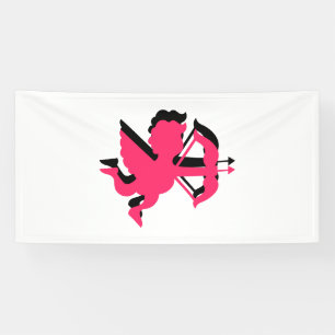Double Cupid Valentine's Day 4x8 Vinyl Banner