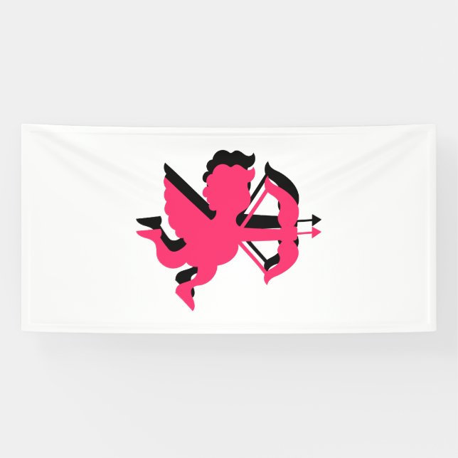 Double Cupid Valentine's Day 4x8 Vinyl Banner (Horizontal)