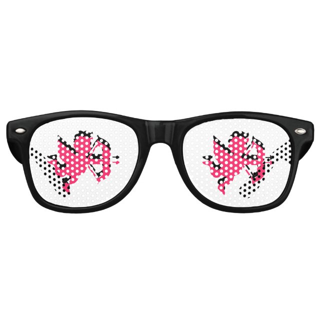 Double Cupid Valentine's Day Party Retro Sunglasses (Front)