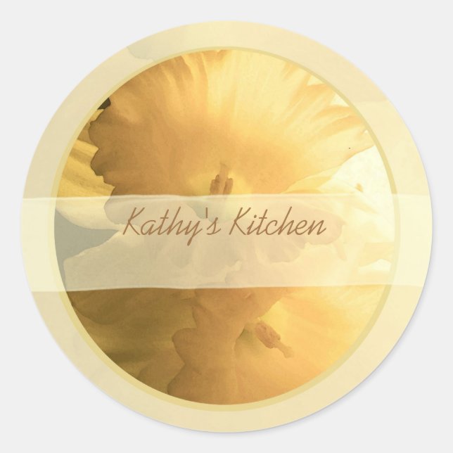 double daffodils spice jar labels (Front)