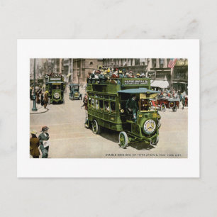 Double Deck Bus, New York City Postcard