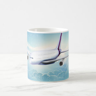 Double Deck Jet Airliner Coffee Mug