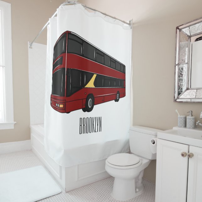Double-decker bus cartoon illustration (In Situ)