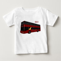 Double-decker bus cartoon illustration