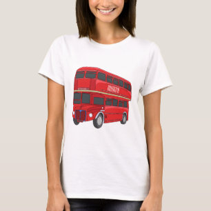 Double-decker bus cartoon illustration T-Shirt