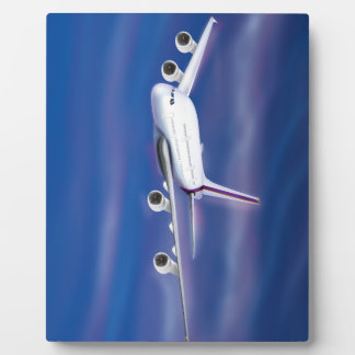 Double Decker Commercial Airplane Plaque