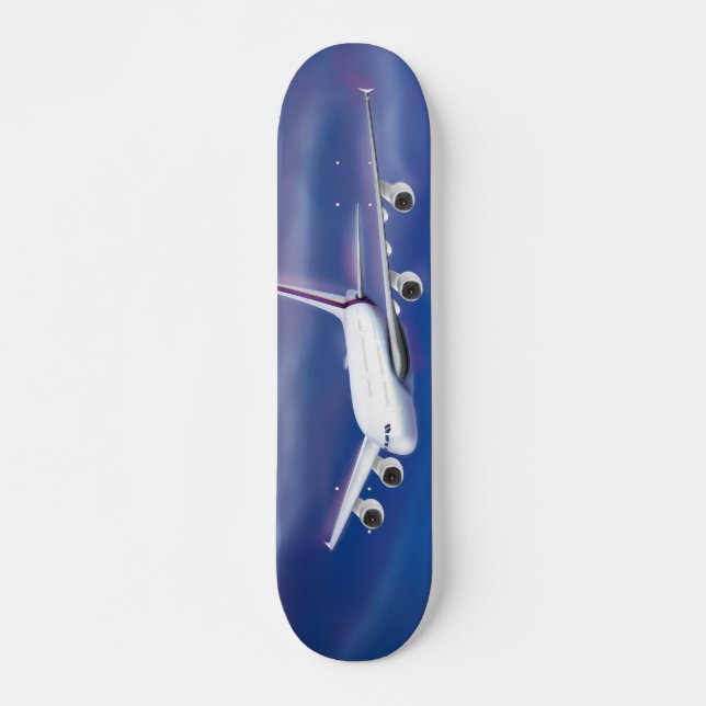 Double Decker Commercial Airplane Skateboard (Front)