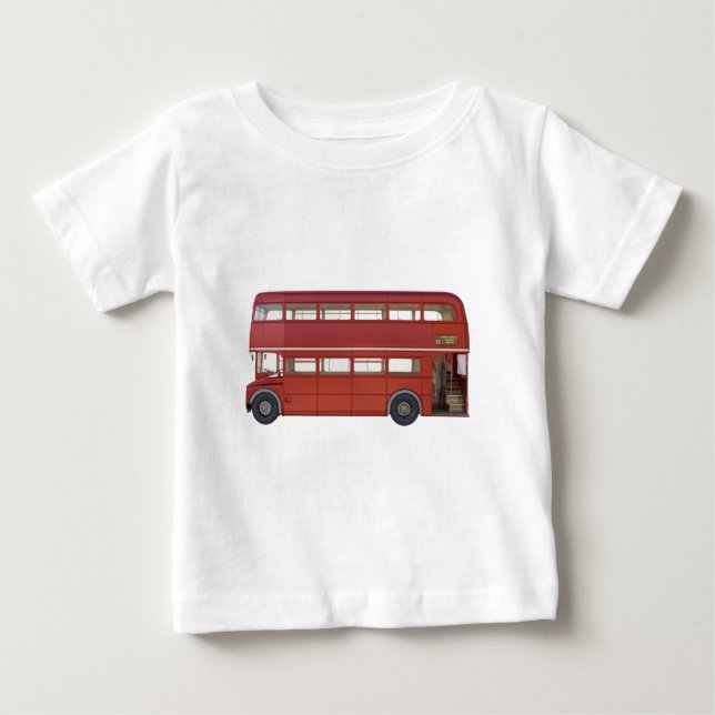 Double Decker Red Bus Baby T-Shirt (Front)
