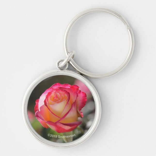 Double Delight Rose Keychain (Front)