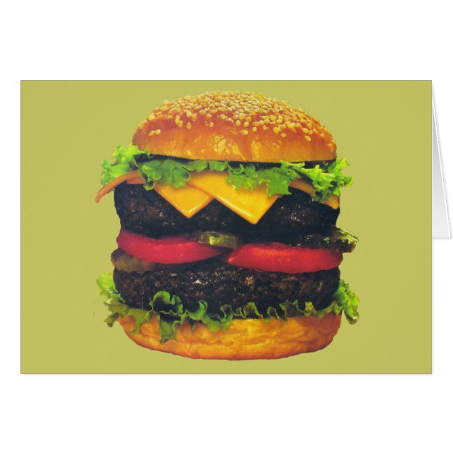 Double Deluxe Hamburger with Cheese (Front Horizontal)