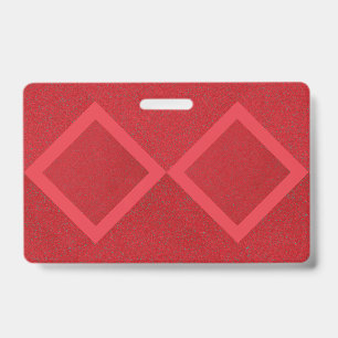 Double Diamond Red Badge – Customizable Tag