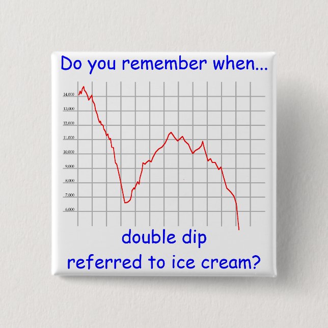 Double Dip 2 Inch Square Button (Front)