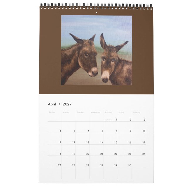 Double Donkey Calendar (Apr 2027)