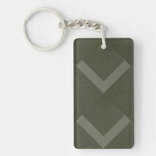 Double Down Moss Green Keychain – Customizable