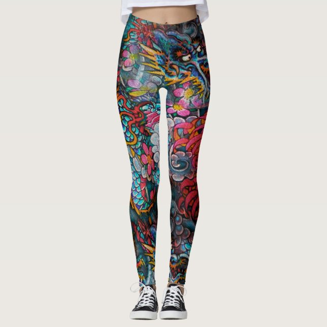 Double Dragon Leggings (Front)