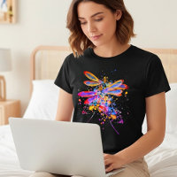 Double dragonflies splatter