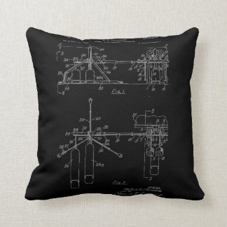 Double Drum Beating Apparatus Throw Pillow