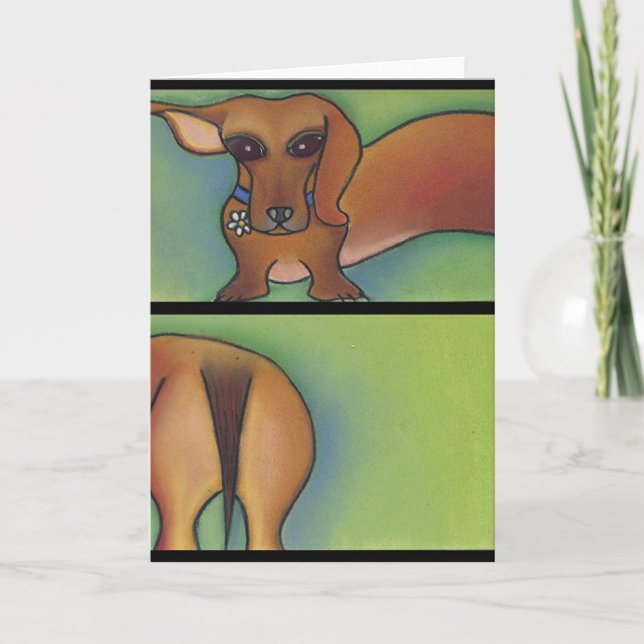 Double Dutch Doxie by Robyn Feeley Card (Front)