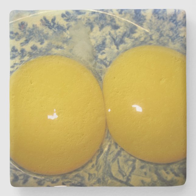 Double Egg Yolk Stone Coaster (Front)