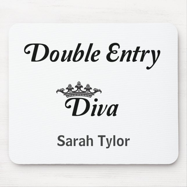Double Entry Diva Mouse Pad (Front)