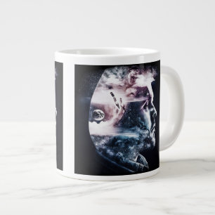 Double Exposure Man Jumbo Mug