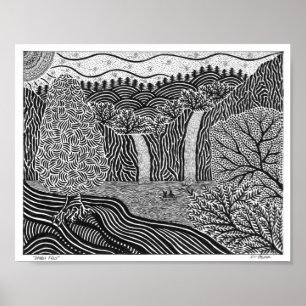 Double Falls Poster