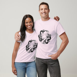 Double Fighting Chinese Dragon Tee
