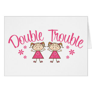 Double fille de rose de problème