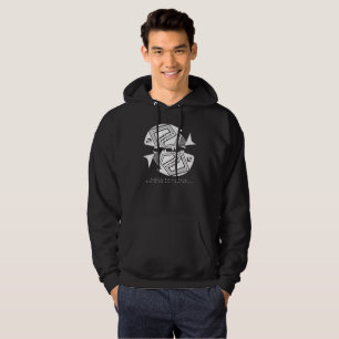 Double Fish, Mimbres Pottery Design T-Shirt Hoodie