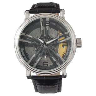 Double Five Spoke Wheel And Brake Men's Watch