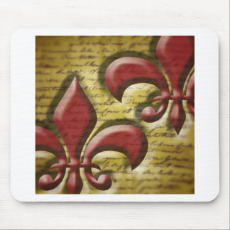 Double Fleur de Lis Mouse Pad
