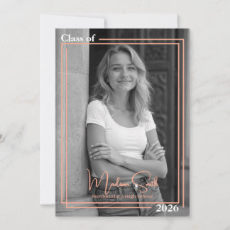 Double Framed Graduation Announcement