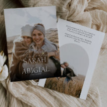 Double Graduates Photo Graduation Announcement