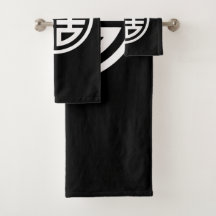 Double Happiness|Black|Bath Towel Set